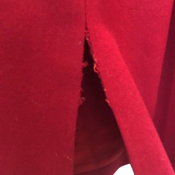 80s Red Pendleton Skirt Suit - Picture 3 of 3